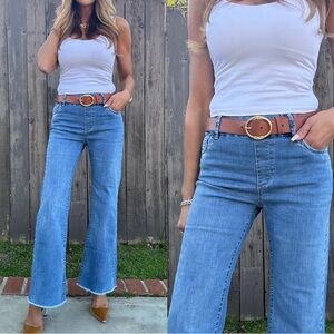 NWT BEVY FLOG AMANDA PULL ON PANTS  LIGHT DENIM SIZE 30